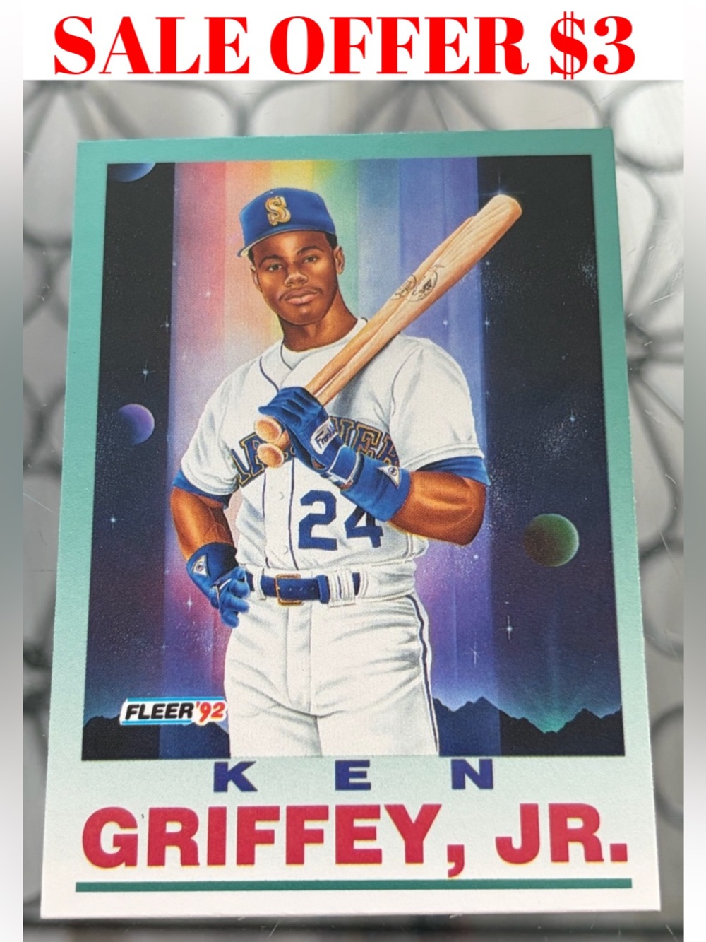 Ken Griffey Jr 1992 Fleer Seattle Mariners Baseball Card